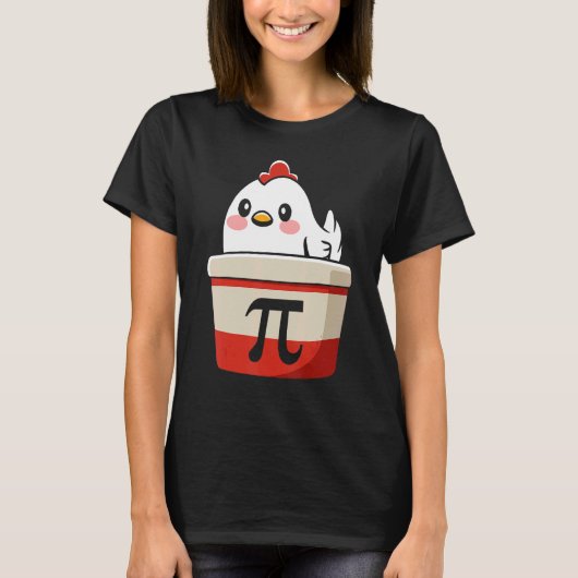 Chicken Pi T-Shirt Chicke Pie Funny Math Teacher S (Vorderseite)