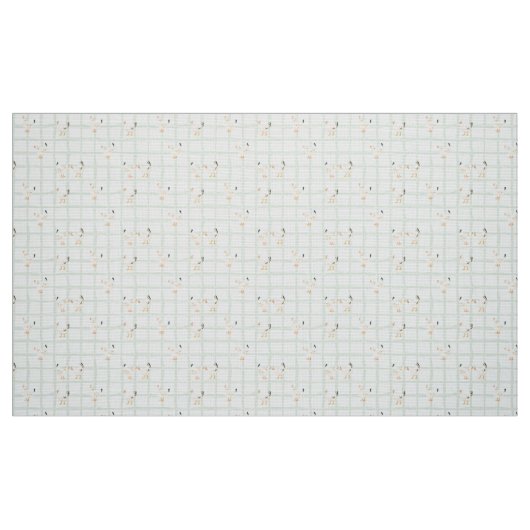 Chicken picnic checkered pattern  stoff (Fat Quarter (45,7 x 55,9 cm))