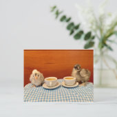 Chicken Picnic Postkarte (Stehend Vorderseite)