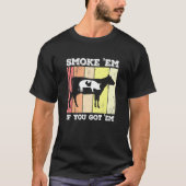 Chicken Pig Beef Smoke Em Griller Pitmaster Smoker T-Shirt (Vorderseite)
