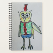Chicken Plane Notebook Planer (Vorderseite)