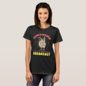 Chicken Poops Breakfast Rooster Farmer Hen Egg Ani T-Shirt (Vorne ganz)