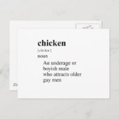 CHICKEN POSTKARTE (Vorne/Hinten)