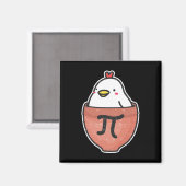 Chicken Pot Pi Day Funny Mathematik Lehrer Mathema Magnet (Vorderseite/Rückseite)