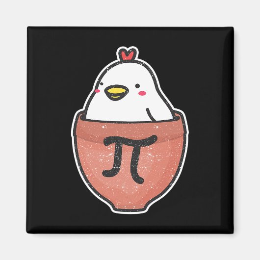 Chicken Pot Pi Day Funny Mathematik Lehrer Mathema Magnet (Vorne)