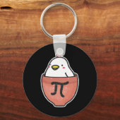 Chicken Pot Pi Day Funny Mathematik Lehrer Mathema Schlüsselanhänger (Vorderseite)