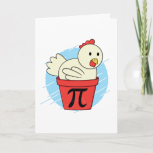 Chicken Pot Pi Funny Mah Pi Day Karte