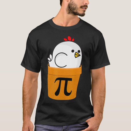 Chicken Pot Pi , Funny Math Day Gifts T-Shirt (Vorderseite)