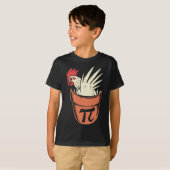 Chicken Pot Pi Funny Mathe Lehrer Pun Pi Day T-Shirt (Vorne ganz)