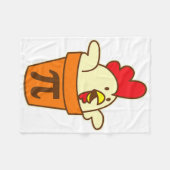 Chicken Pot Pi Geek Pie Mathematik Pun Funny Fleecedecke (Vorderseite (Horizontal))