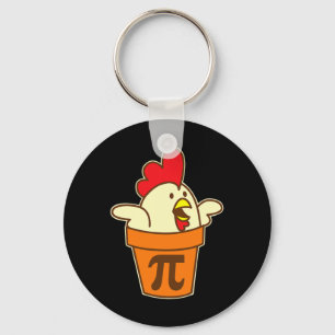 Chicken Pot Pi Geek Pie Mathematik Pun Funny Schlüsselanhänger