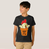 Chicken Pot Pi Geek Pie Mathematik Pun Funny T-Shirt (Vorne ganz)