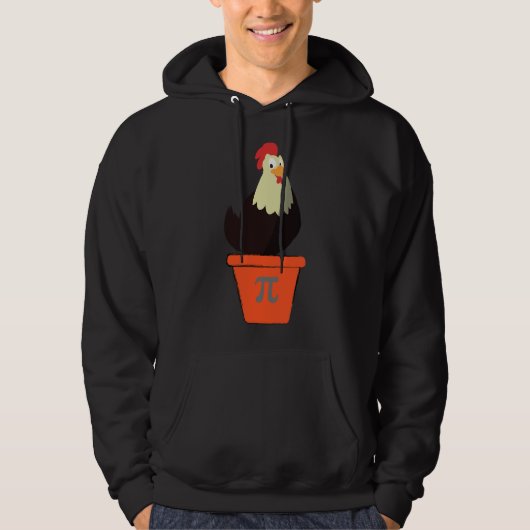 Chicken Pot Pi Math Pi Day Hoodie (Vorderseite)