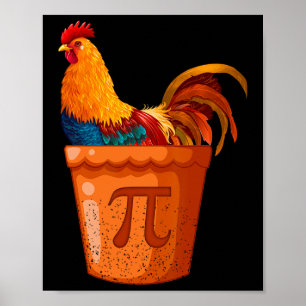 Chicken Pot Pi - Mathematiklehrer - Mathe Spaß - F Poster