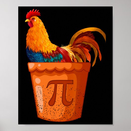 Chicken Pot Pi - Mathematiklehrer - Mathe Spaß - F Poster (Vorne)