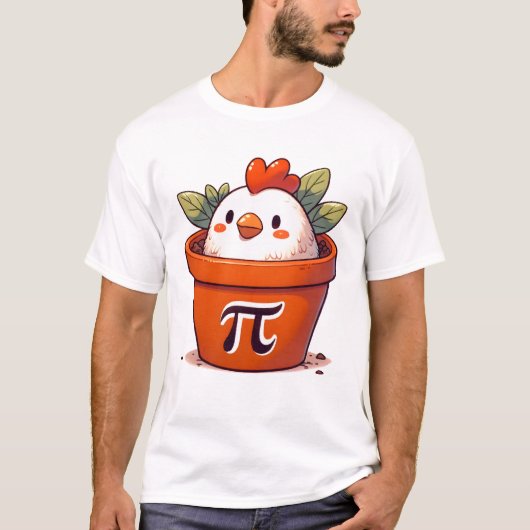 Chicken Pot Pi Teacher T - Shirt (Vorderseite)