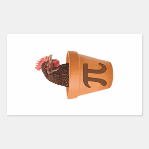 Chicken Pot Pi (und das ist mir egal) Rechteckiger Aufkleber