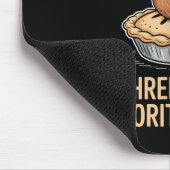 Chicken Pot pie drei meiner Lieblings-Dinge lustig Mousepad (Ecke)