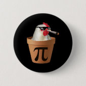 Chicken Pot Pie Funny Mah Pi Day Button (Vorderseite)