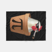 Chicken Pot Pie Funny Mah Pi Day Fleecedecke (Vorderseite (Horizontal))