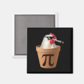 Chicken Pot Pie Funny Mah Pi Day Magnet (Vorderseite/Rückseite)