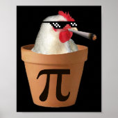Chicken Pot Pie Funny Mah Pi Day Poster (Vorne)