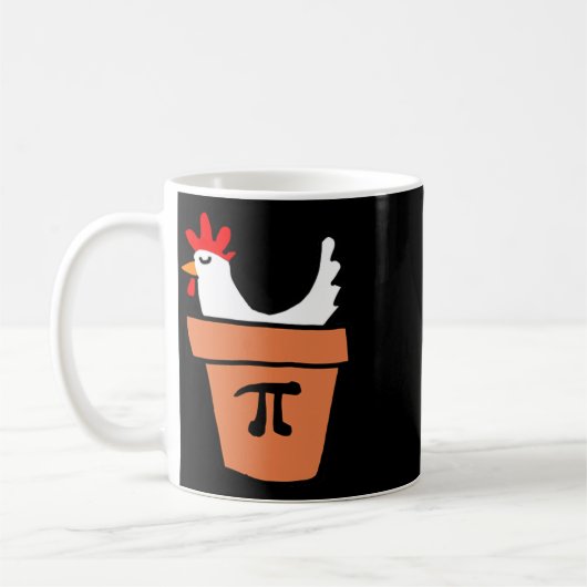 Chicken Pot Pie Funny Mathe Lover Pun Pi Day Stude Kaffeetasse (Links)