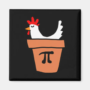 Chicken Pot Pie Funny Mathe Lover Pun Pi Day Stude Magnet