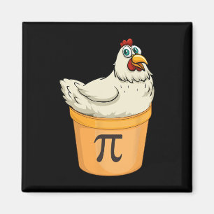 Chicken Pot Pie Funny Mathe Pun Chicken Pot Pi Magnet