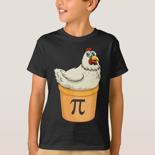 Chicken Pot Pie Funny Mathe Pun Chicken Pot Pi T-Shirt (Vorderseite)