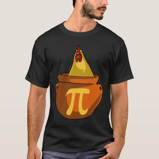 Chicken Pot Pie Funny Science Mathematik T-Shirt (Vorderseite)