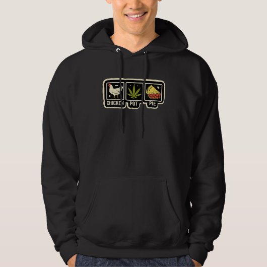 Chicken Pot Pie  Joke Chicken Hoodie (Vorderseite)