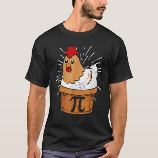 Chicken Pot Pie Math pun Chicken Pot Pi T-Shirt (Vorderseite)