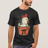 Chicken Pot Pie Mathe Puppe Hühnerpot Pi T-Shirt (Vorderseite)