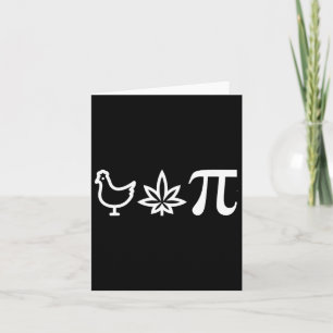 Chicken Pot Pie Pi Day Weed Pun Mathe Numbers März Karte