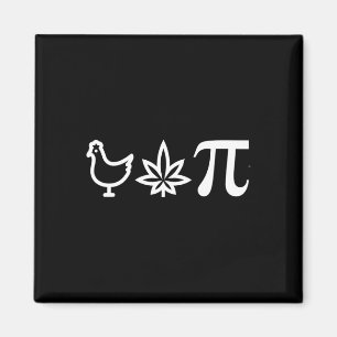 Chicken Pot Pie Pi Day Weed Pun Mathe Numbers März Magnet