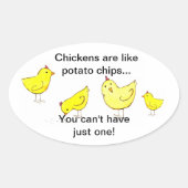Chicken Potato Chip Sticker (Vorderseite)