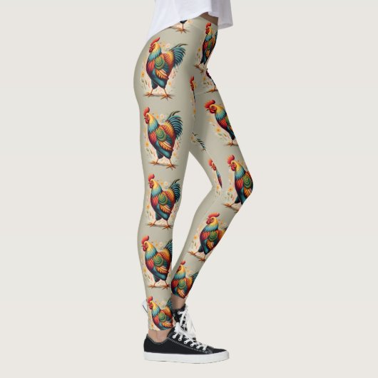 Chicken Print Leggings (Rechts)