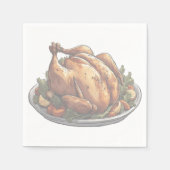 CHICKEN PRINT SERVIETTE (Vorderseite)