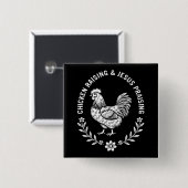 Chicken Raising & Jesus Lob Button (Vorne & Hinten)