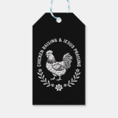 Chicken Raising & Jesus Lob Geschenkanhänger (Rückseite)