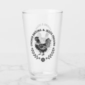 Chicken Raising & Jesus Lob Glas (Rückseite)
