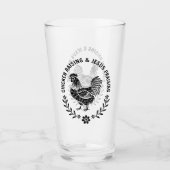 Chicken Raising & Jesus Lob Glas (Vorderseite)