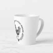 Chicken Raising & Jesus Lob Milchtasse (Rechte Ecke)