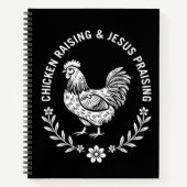 Chicken Raising & Jesus Lob Notizblock (Vorderseite)