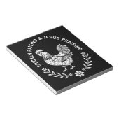Chicken Raising & Jesus Lob Notizblock (angewinkelt)