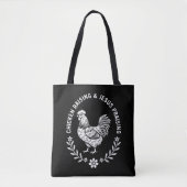 Chicken Raising & Jesus Lob Tasche (Vorderseite)