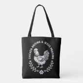 Chicken Raising & Jesus Lob Tasche (Rückseite)
