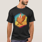 Chicken  Retro Style T-Shirt (Vorderseite)