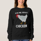 Chicken Rooster Men Women Boys Girls Kids Sweatshirt (Vorderseite)